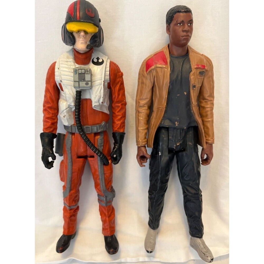 Star Wars The Force Awakens Pair Finn & Poe Dameron 12" Action Figures Disney